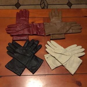 Genuine leather gloves, all 4 pairs for only $60